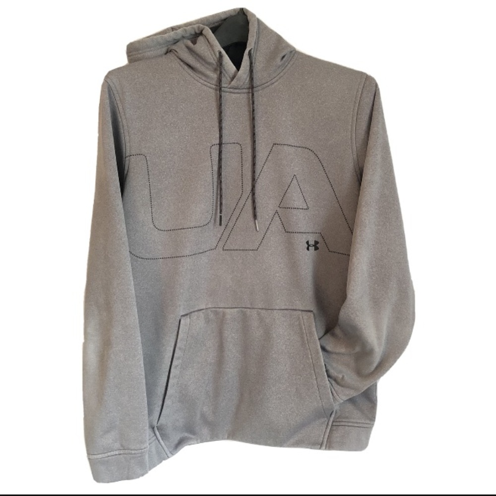 Mens Under Armour Coldgear gray Hoodie Large